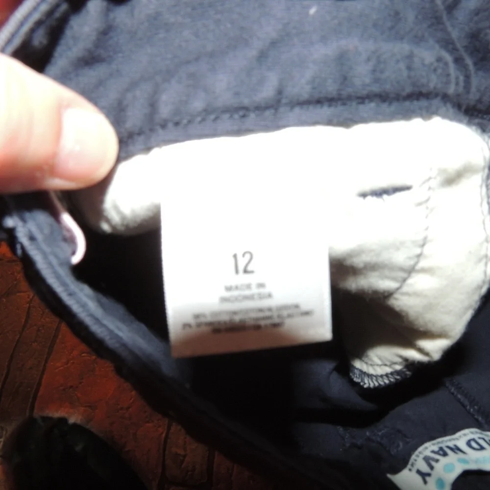 OLd Navy stretch extention shorts sz 12 black